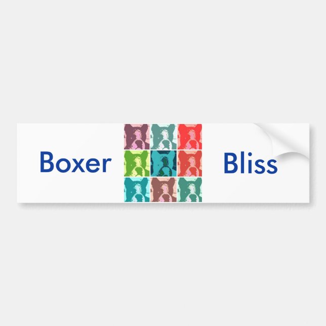 Adesivo Para Carro Cães Boxer (Frente)