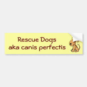 Adesivo Para Carro Cães do salvamento DG, aka perfectis do canis