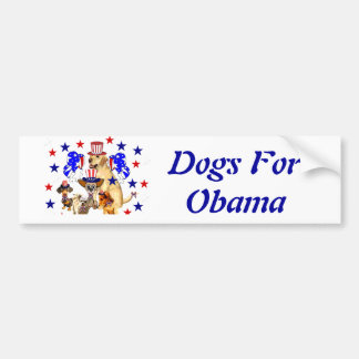 ADESIVO PARA CARRO CÃES PARA OBAMA