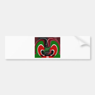 Adesivo Para Carro Café Quênia Bandeira Hakuna Matata