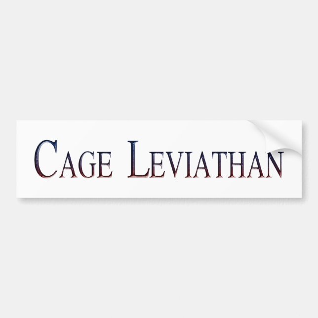 Adesivo Para Carro Cage Leviathan (Frente)