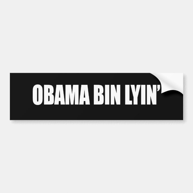 ADESIVO PARA CARRO CAIXA LYIN DE OBAMA (Frente)