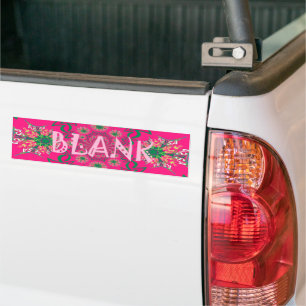 Adesivo Para Carro Caleidoscópio Floral Rosa Vivo: Um Design bonito