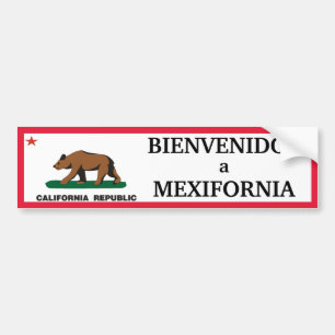 Adesivo Para Carro Califórnia: Bienvenidos um Mexifornia