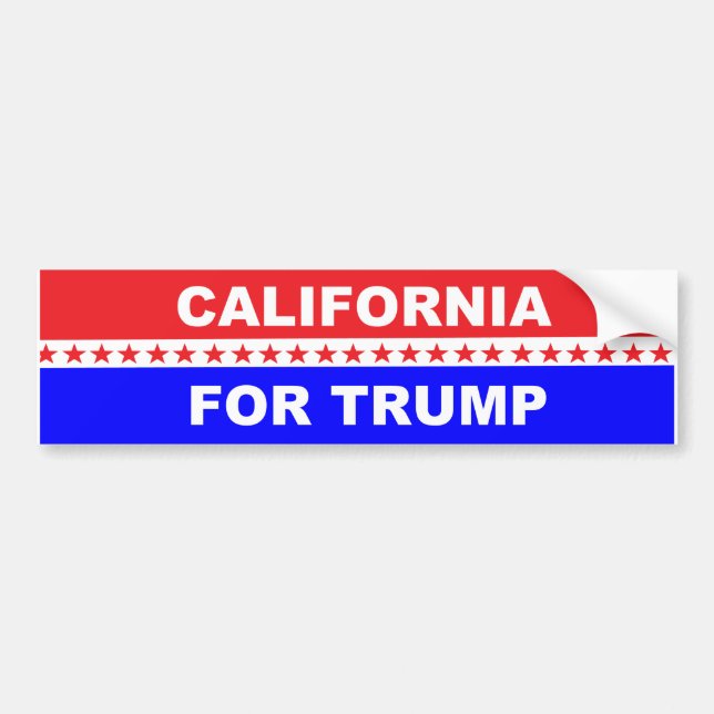 Adesivo Para Carro California para Trump (Frente)