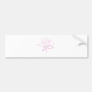 Adesivo Para Carro Caligrafia de Lotus (rosa)