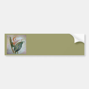 Adesivo Para Carro Calla Lily Linda Arte Botânica