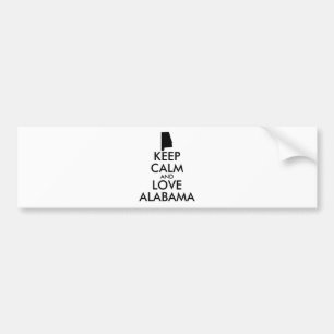 Adesivo Para Carro CALMA DE MANUTENÇÃO personalizável e ALABAMA AMOR