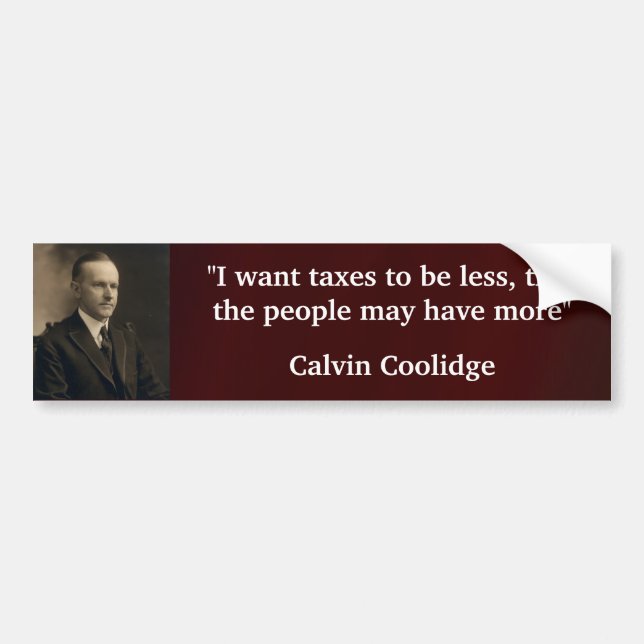 Adesivo Para Carro Calvin Coolidge (Frente)