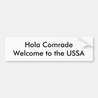 Adesivo Para Carro Camarada Acolhimento de Hola ao USSA