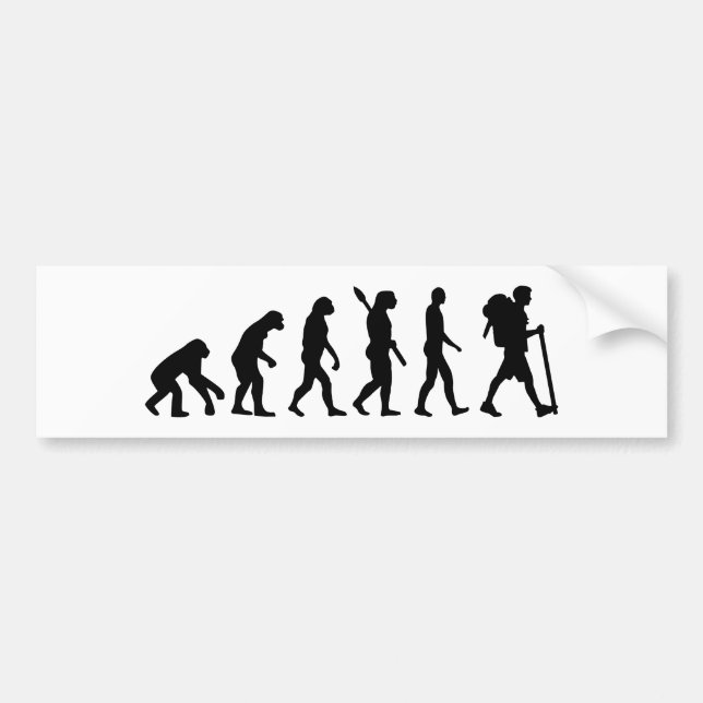 Adesivo Para Carro Caminhada da evolução (Frente)