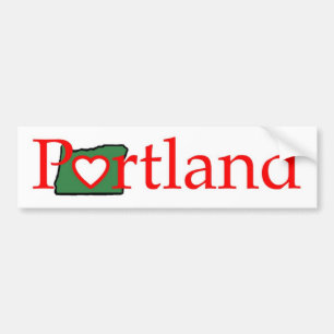 Adesivo Para Carro camisa do coração de portland Oregon