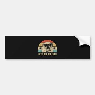 Adesivo Para Carro Camiseta Melhor Papai Bulldog Inglês Antigo de Tod