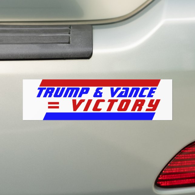 Adesivo Para Carro Campanha 2024 Presidente TRUMP JD VANCE = VITÓRIA (No carro)