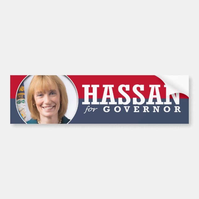 ADESIVO PARA CARRO CAMPANHA DE MAGGIE HASSAN (Frente)
