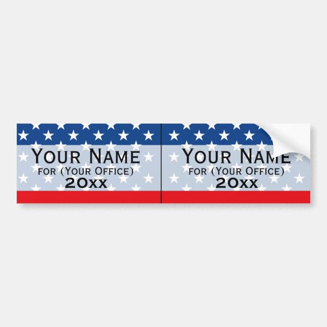 Adesivo Para Carro Campanha Política Não Partidária Candidato Impress (Frente)