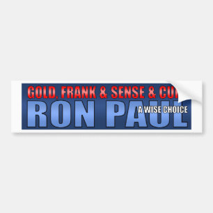 Adesivo Para Carro Campanha presidencial de Ron Paul 2012