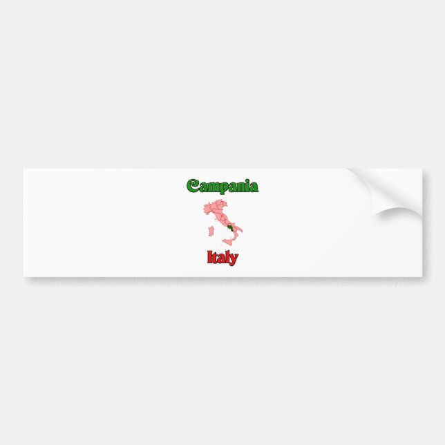 Adesivo Para Carro Campania Italia (Frente)