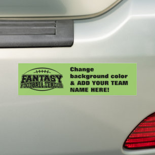 Adesivo Para Carro Campeonato de futebol da fantasia do MODELO