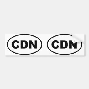 Adesivo Para Carro Canadá - CDN - euro- estilo
