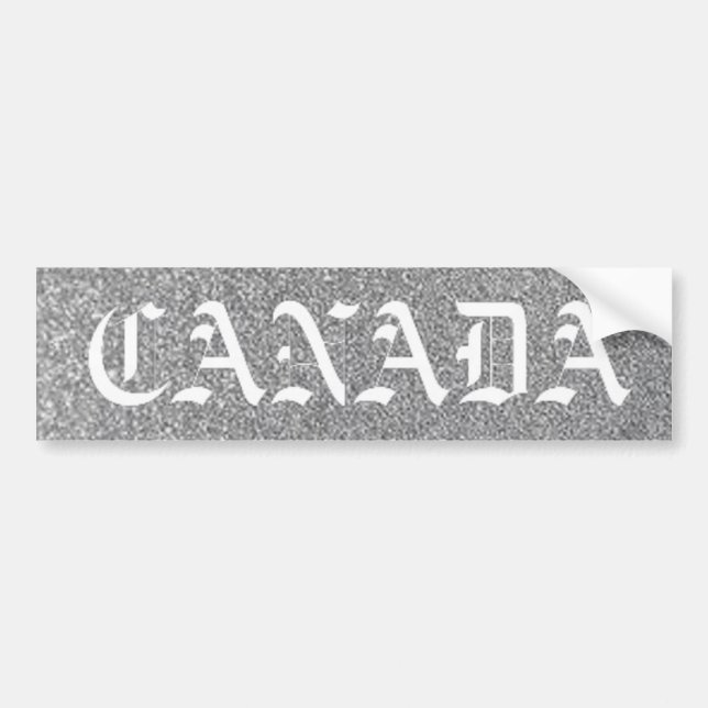 Adesivo Para Carro canadá prata (Frente)