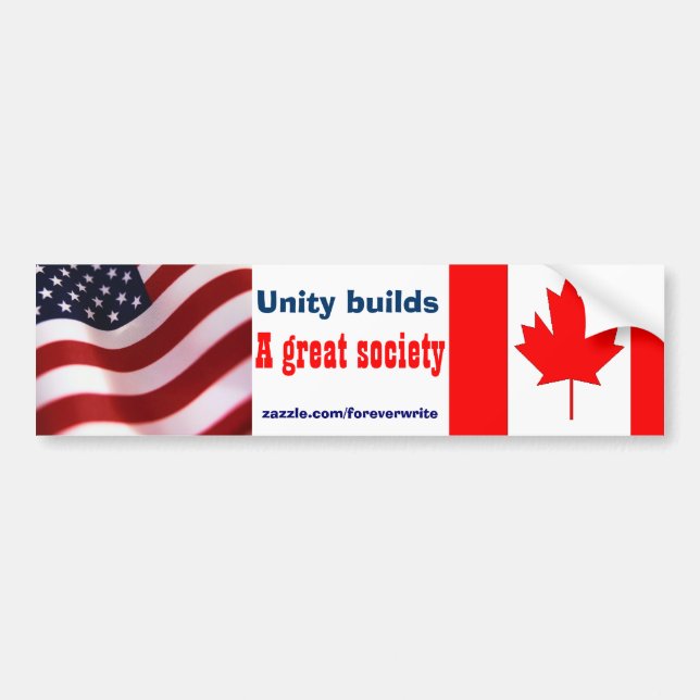 Adesivo Para Carro canadense americano (Frente)