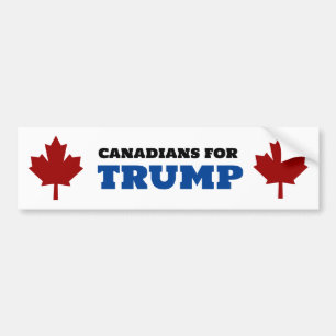 Adesivo Para Carro Canadianos Para Trump Funny Pro Trump
