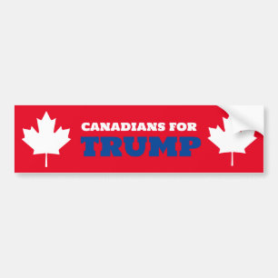 Adesivo Para Carro Canadianos Para Trump Funny Pro Trump