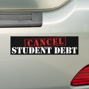 Adesivo Para Carro Cancelar Dívida de Empréstimo Estudante