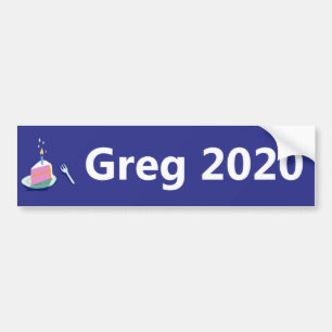 Adesivo Para Carro Candidato presidencial de Greg 2020