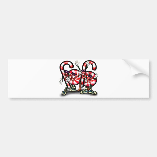 Adesivo Para Carro Candy Cane Gang (Frente)