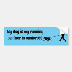 Adesivo Para Carro Canicross - My Running Partner GSD