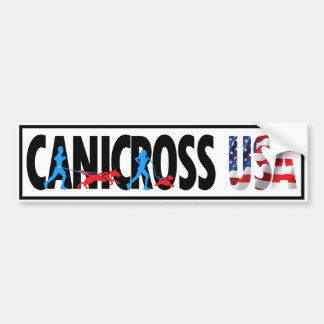 Adesivo Para Carro Canicross USA Bumper Sticker