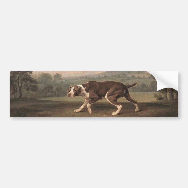 Adesivo Para Carro Canino Espanhol (por George Stubbs) (Frente)