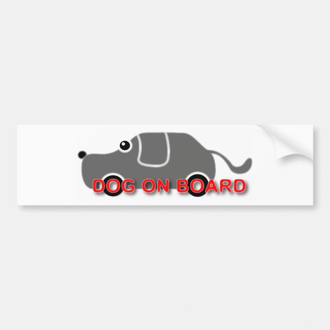 ADESIVO PARA CARRO CÃO A BORDO DE 1 (Frente)