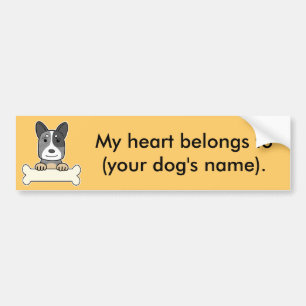 Adesivo Para Carro Cão australiano personalizado do gado