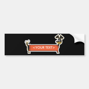 Adesivo Para Carro Cão Daschund Personalizável,<YOUR TEXT>
