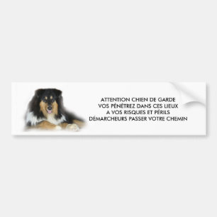 ADESIVO PARA CARRO CÃO DE GUARDA