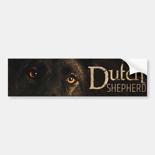 Adesivo Para Carro Cão de pastor holandês - Dutchie (Frente)