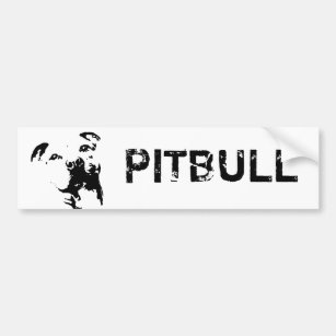 Adesivo Para Carro Cão de Pitbull
