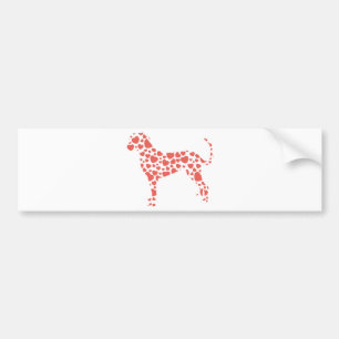 Adesivo Para Carro Cão do leopardo de Catahoula