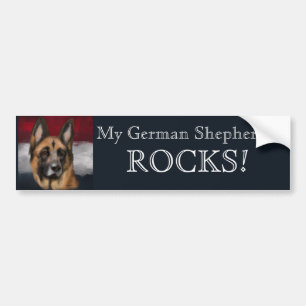 ADESIVO PARA CARRO CÃO PASTOR ALEMÃO    