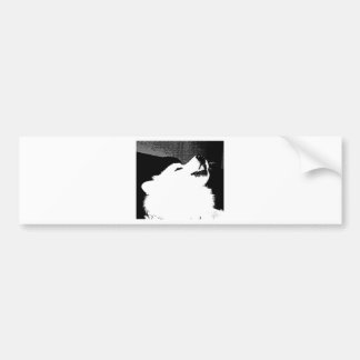 Adesivo Para Carro Cão peludo bonito do branco do Samoyed