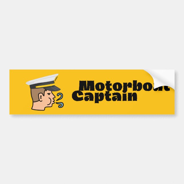 Adesivo Para Carro Capitão do Motoveleiro (Frente)