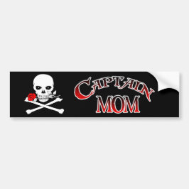 Adesivo Para Carro Capitão Mãe Bumper Sticker