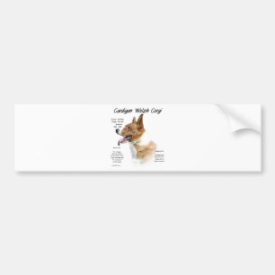 Adesivo Para Carro Cardigan Welsh Corgi History Design