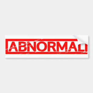 Adesivo Para Carro Carimbo anormal