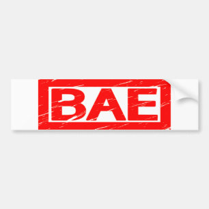 Adesivo Para Carro Carimbo Bae