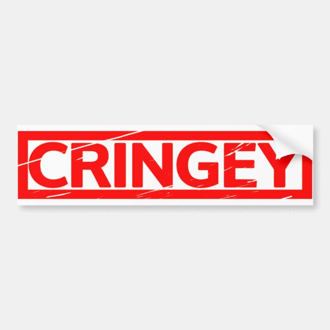 Adesivo Para Carro Carimbo Cringey (Frente)