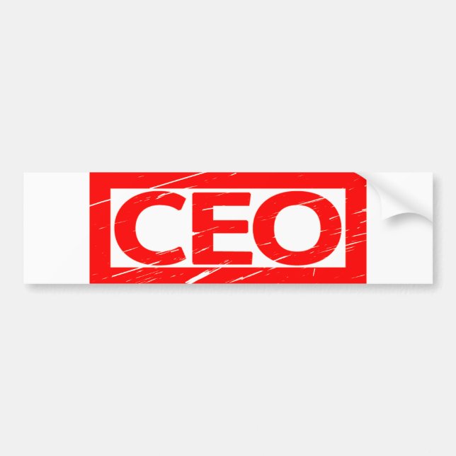 Adesivo Para Carro Carimbo do CEO (Frente)